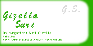 gizella suri business card
